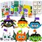 24 Set Halloween DIY Foam Pumpkin Craft Kits for Kids – Spider, Bat, Witch, Cat & Vampire Character Decorations – Halloween Arts & Crafts Classroom Activity, Party Favor & Fall Craft Project Set